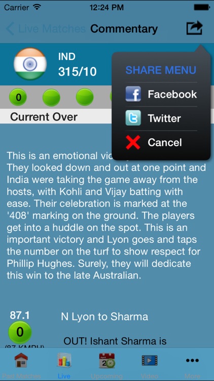 Live Cricket Matches Full Score 2014 t20 screenshot-3