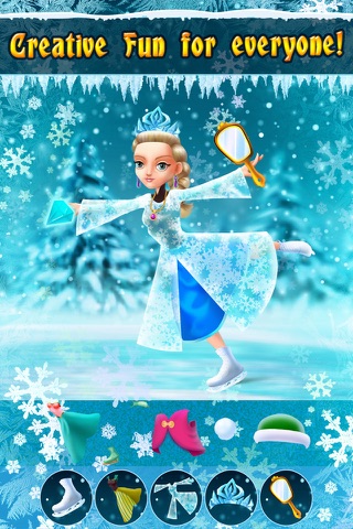 My Ice Skating Snow Princesses Dress Up Game - Advert Free App screenshot 4
