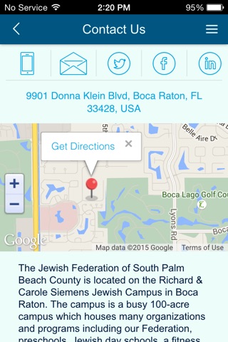 Jewish Federation of SPBC screenshot 2