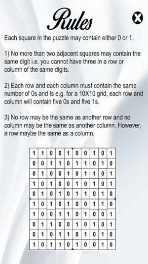 Binary Puzzle (Challenge your Brain)(圖3)-速報App