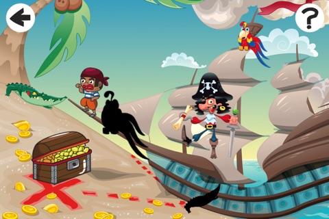 A Crazy Pirate-s Captain Hook Teach-ing Kid-s Game-s to Spot the Shadow screenshot 2