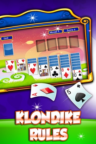 ``` Klondike Solitaire 2 ``` – spades plus hearts classic card game for ipad free screenshot 2