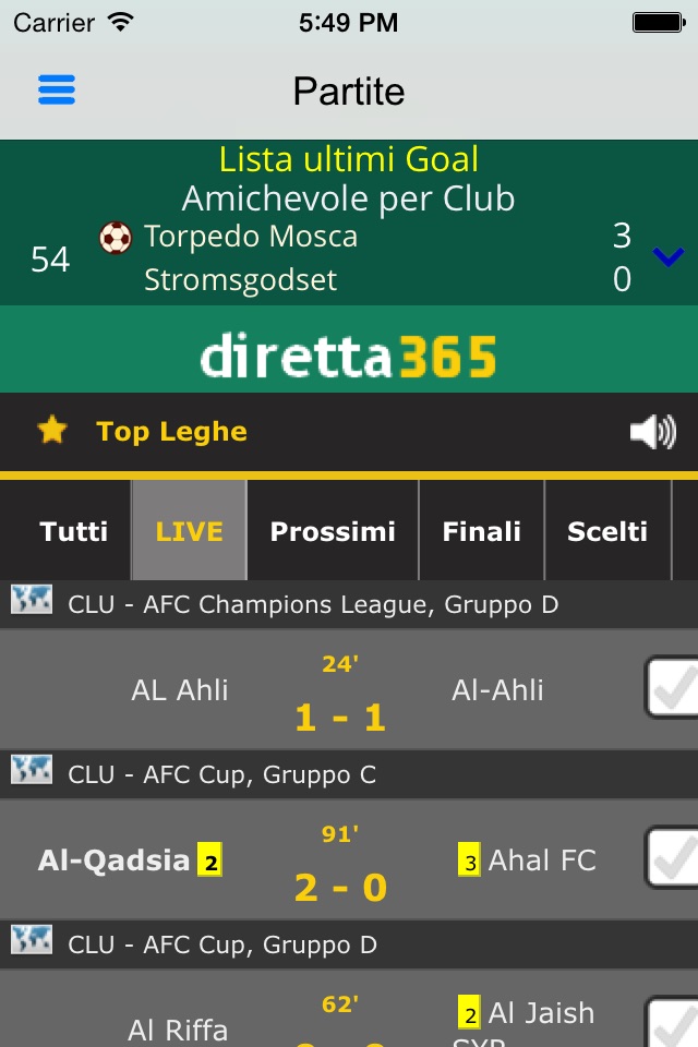 Diretta365 - Football Livescores screenshot 4