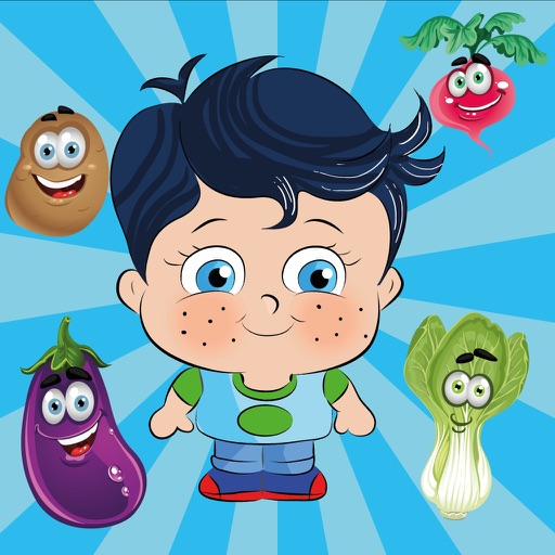Learn French with Little Genius - Matching Game - Vegetables Icon