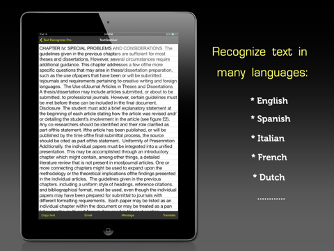 Screenshot #5 pour Text Recognizer Pro ™ OCR recognition app for scan character image and convert to editable documents