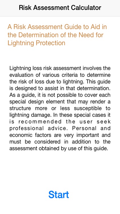 Risk Assessment Calculator