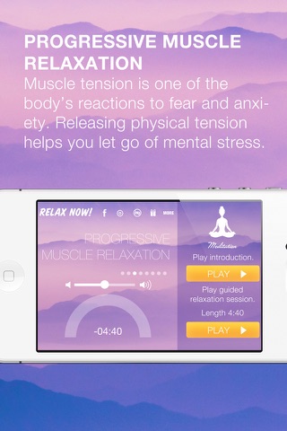 Relax Now - Relieve Stress, Improve Focus and Mood with easy guided relaxation techniques screenshot 3