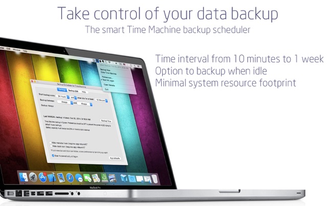 Backup Scheduler: Time Editor