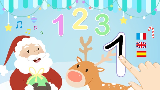 123: Christmas Games - Learn to Count(圖1)-速報App