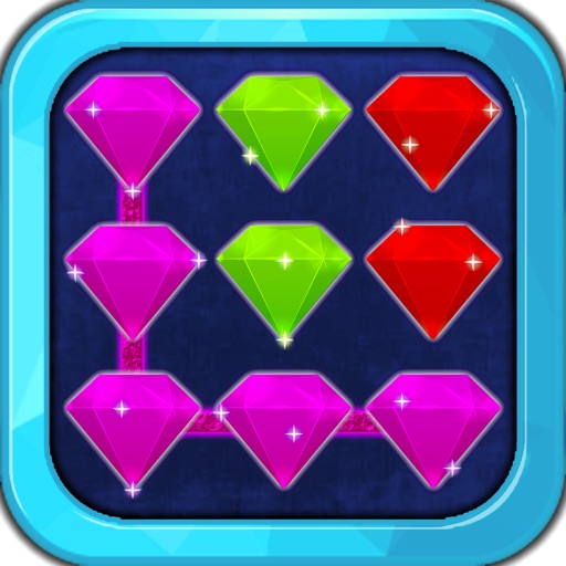 Diamond Dots mania - Create longer match of diamonds jewel puzzle hunt connect game! icon