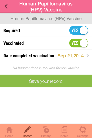 Women's Health Immunization screenshot 4