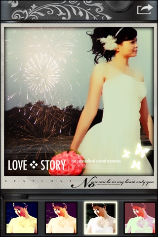 Beautiful Wedding - Camera And Photo Editor For Mixing Filters, Textures and Light Leaks screenshot 2