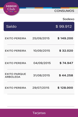 Sodexo Club Colombia screenshot 2