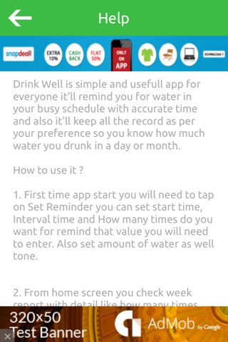 Drink Well - Daily Water Reminder for your health screenshot 4