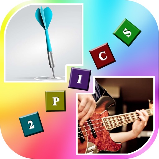 Guess 1 Word 2 Pics Quiz Icon