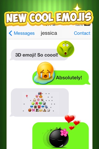 Emoji Keyboard for iOS8 - 3D Animated Emoticons Keyboard Free screenshot 2