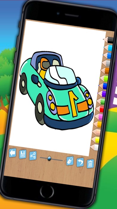 How to cancel & delete Paint and color cars - educational game for girls and boys to color cars or trucks and cars finger printing from iphone & ipad 4