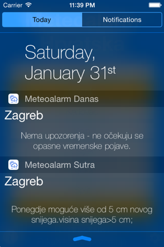 Meteoalarm Hrvatska screenshot 3