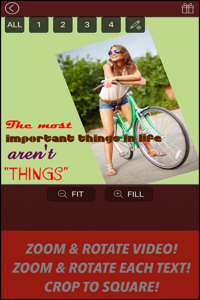 Text On Video FREE - Add multiple animated captions and quotes to your movie clips or videos for Instagram screenshot 2