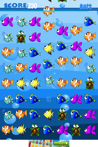 A Big Gold Fish Match 3 Mania Game – Big Action Puzzle Fun in the Sea Pro! screenshot 4