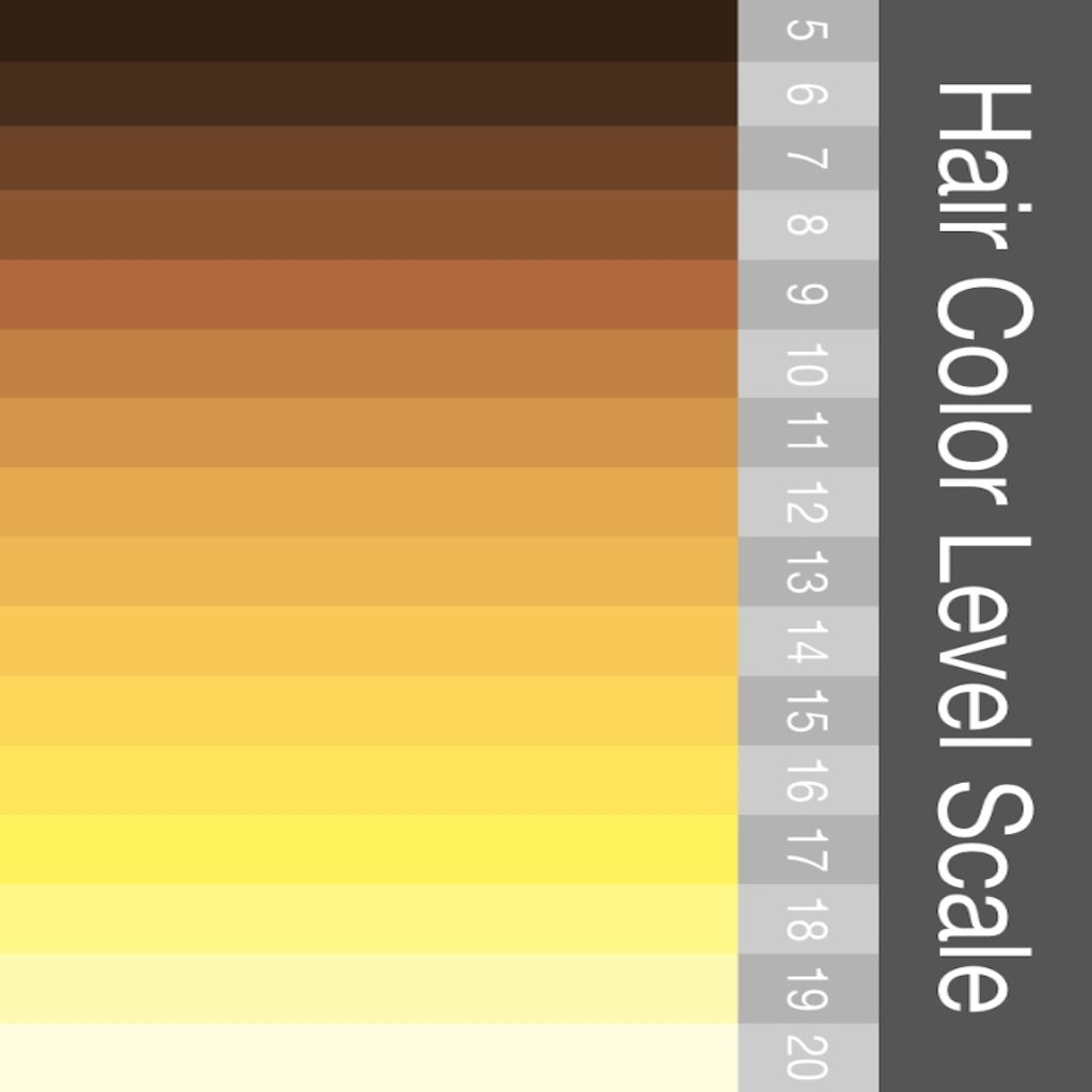 「Hair Color Level Scale ヘア カラー レベル スケール」 iPhoneアプリ APPLION