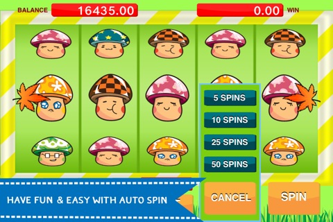 A Keno Wild Mushroom - Fantasy Slot Machine Free screenshot 3