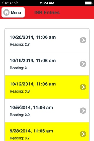 Warfarin Tracking screenshot 4