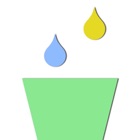 Collect Colorful Raindrop With Glass Cup at Finger Tip Free