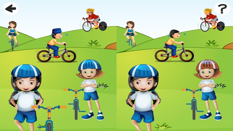 A Bicycle ride: learning game for children with cycles