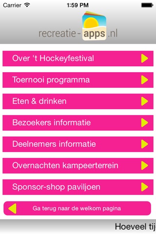 Event-app screenshot 2