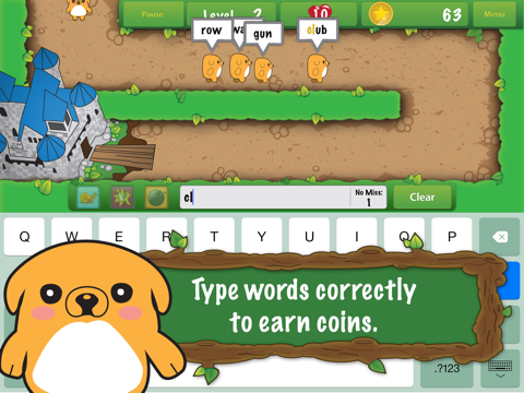 Type Defender - An Educational Spelling & Typing Game For Kids screenshot 2