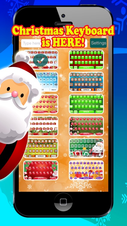A Christmas Keyboard - Cool Color Xmas Theme Customization