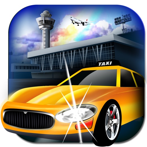 Airport Taxi Cabs Run : Winter Trip Vacation in the Sun - Gold icon