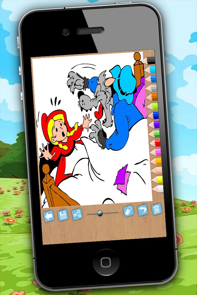 Pintar cuentos de hadas: juego educativo para colorear a Rapunzel o Cenicienta para niños screenshot 4