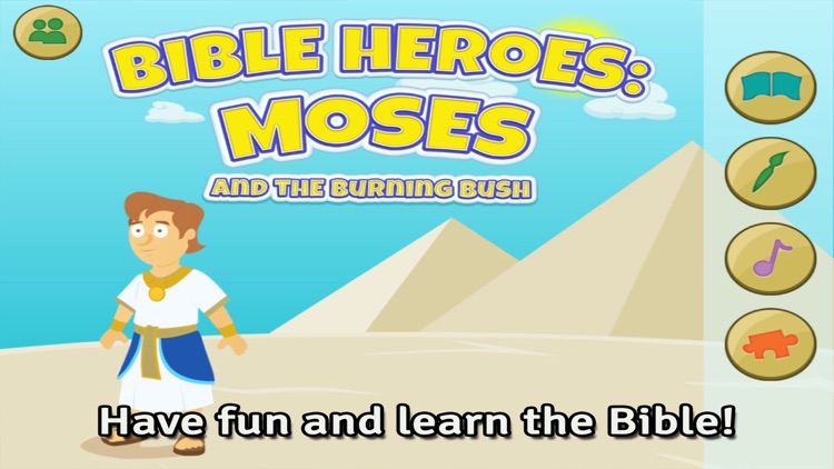 Moses and the Burning Bush: Bible Heroes - Teach Your Kids with Stories, Songs, Puzzles and Coloring Games!
