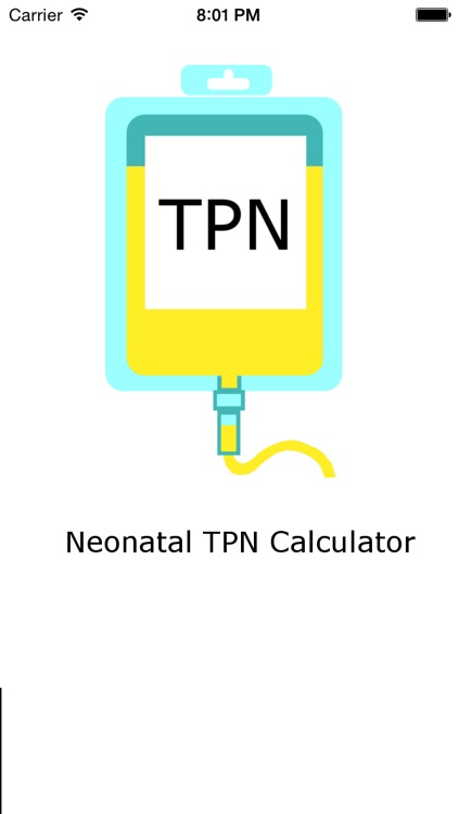 Neonatal TPN Calculator