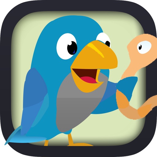 An Early Bird worm tasting bird in the woods Pro icon