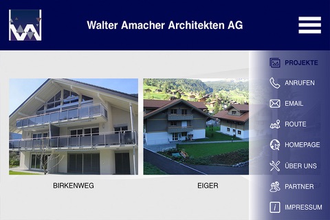 Walter Amacher Architekten AG screenshot 2