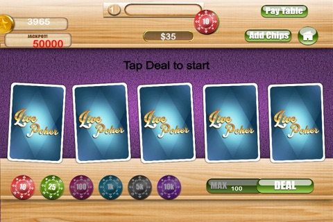 123 LIVE Video Holdem Poker Pro - ultimate card gambling table screenshot 2