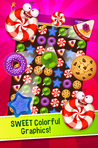 KlickPop Sweet Puzzle Panic : Match 3 Drizzy Dungeon Fight screenshot 2