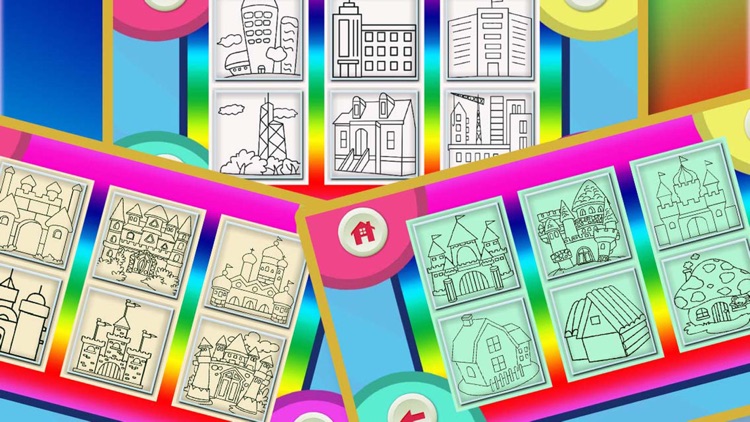 Coloring Book 8 - Making the buildings colorful