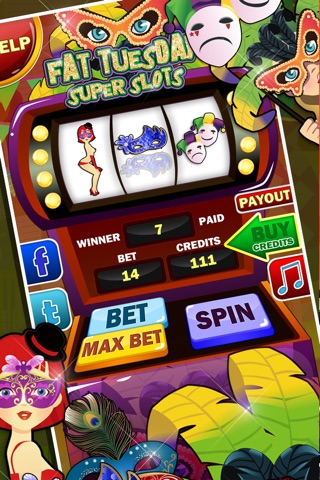 Fat Tuesday Super Slots screenshot 2