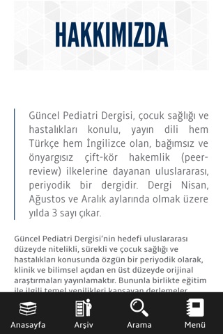 GP - The Journal of Current Pediatrics - Güncel Pediatri Dergisi screenshot 3