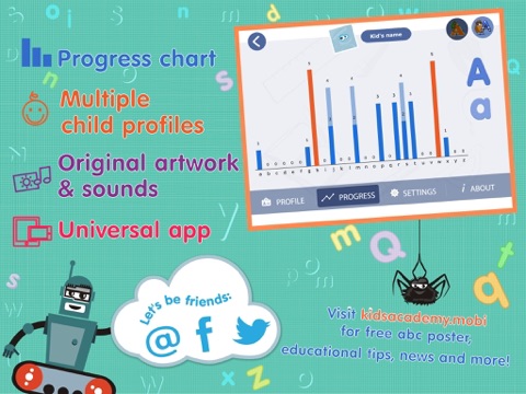 Скачать ABCs alphabet phonics games for kids based on Montessori learining approach