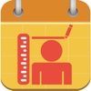 Height Tracking Calendar - Track your daily, weekly, monthly, yearly height and set personal goals