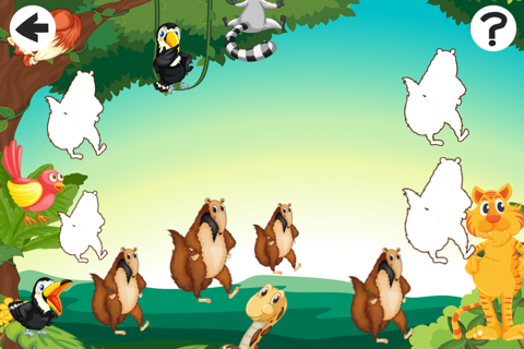 A Sort By Size Game for Children: Learn and Play with Animals in the Forest screenshot 2