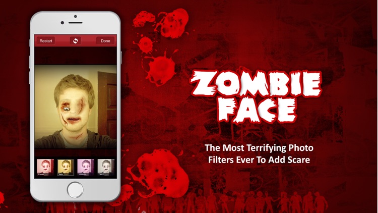 Zombie Face -Turn yourself into Real terrifying monster With Photo Face Booth Editor screenshot-3