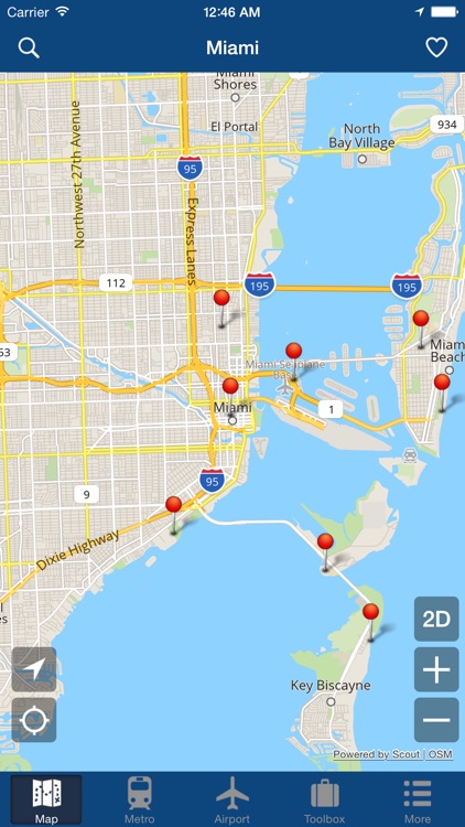 Miami Offline Map - City Metro Airport