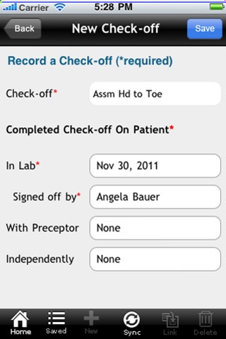 sTrack Nursing Skills Log screenshot 3