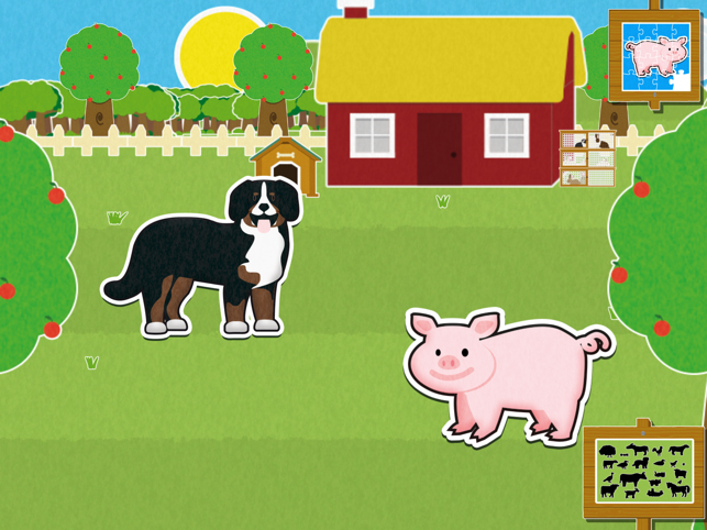 Farm animals in French for 2-5 years old